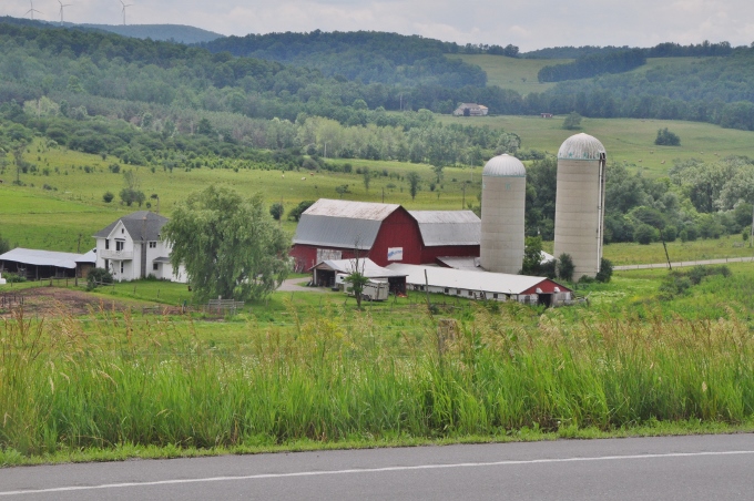 a working farm outside Sylvania, PA